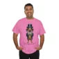 man wearing azalea dachshund t-shirt